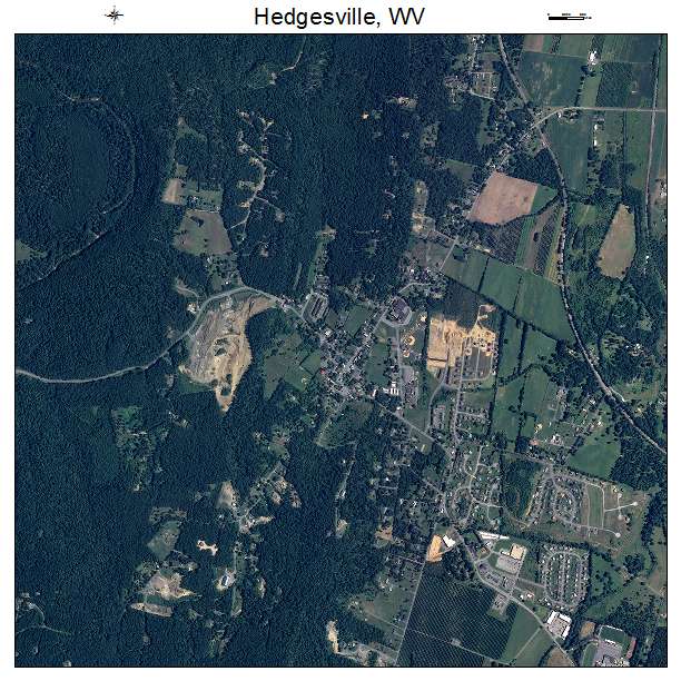 Hedgesville, WV air photo map