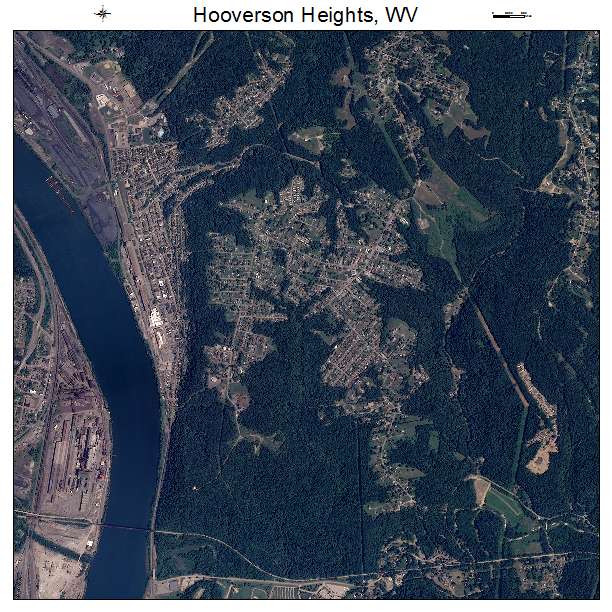 Hooverson Heights, WV air photo map