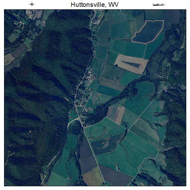 Huttonsville, WV air photo map