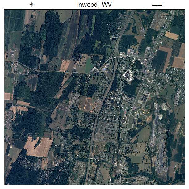 Inwood, WV air photo map