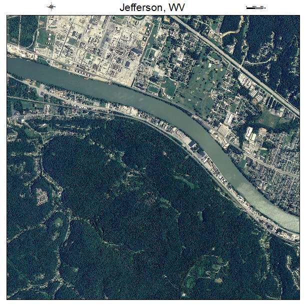 Jefferson, WV air photo map