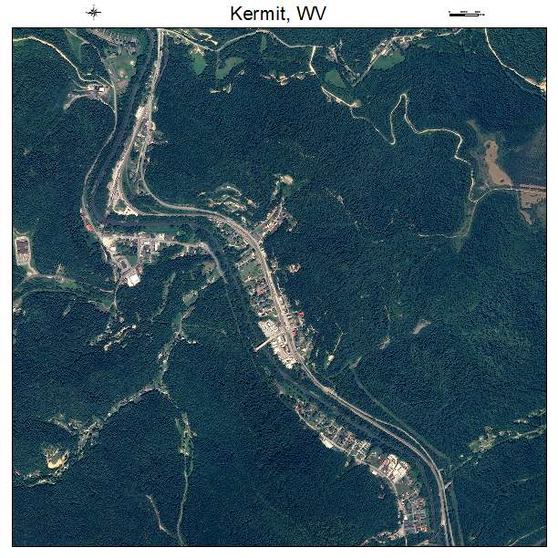 Kermit, WV air photo map