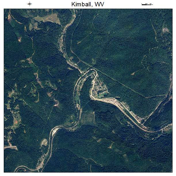 Kimball, WV air photo map