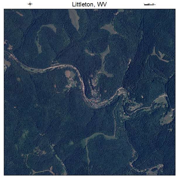 Littleton, WV air photo map