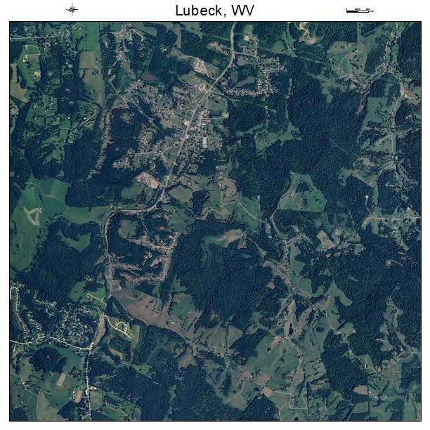 Lubeck, WV air photo map