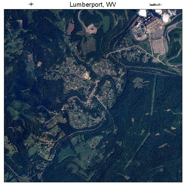 Lumberport, WV air photo map