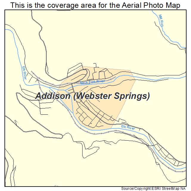 Addison Webster Springs, WV location map 
