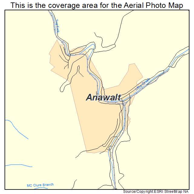 Anawalt, WV location map 