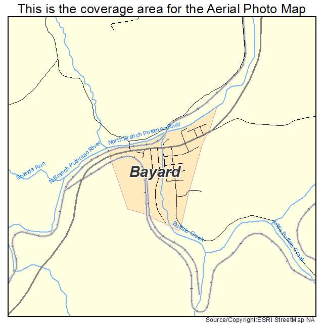 Bayard, WV location map 