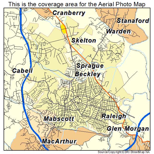 Beckley, WV location map 