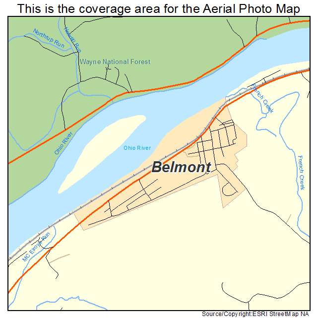 Belmont, WV location map 