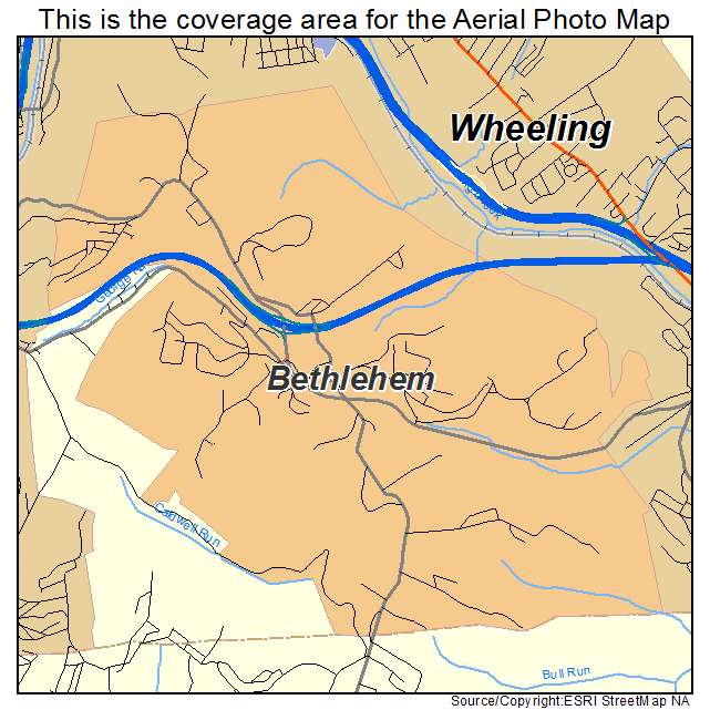 Bethlehem, WV location map 