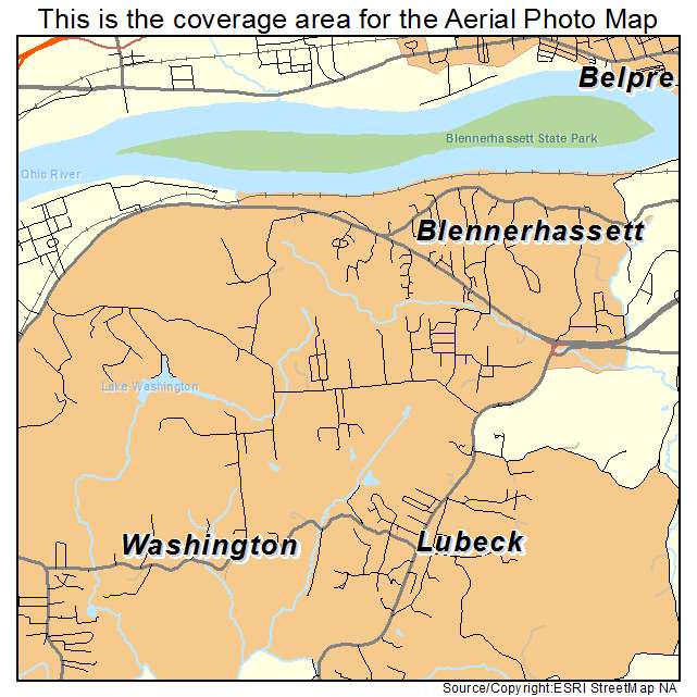 Blennerhassett, WV location map 