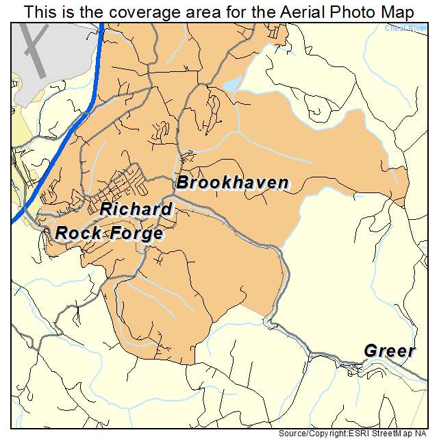 Brookhaven, WV location map 