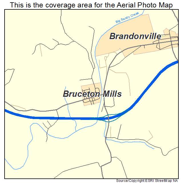 Bruceton Mills, WV location map 