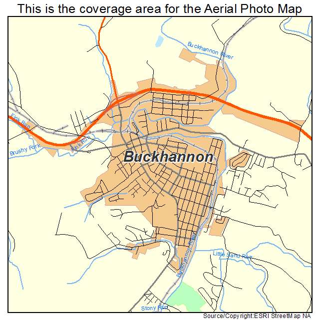 Buckhannon, WV location map 