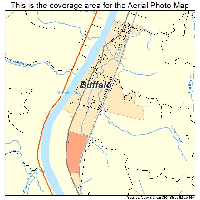 Buffalo, WV location map 