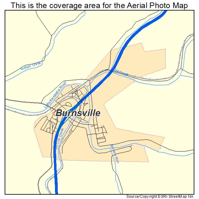 Burnsville, WV location map 