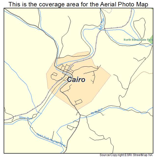 Cairo, WV location map 