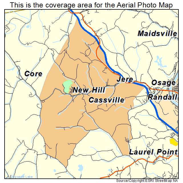 Cassville, WV location map 