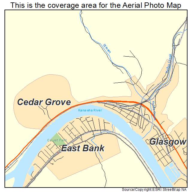 Cedar Grove, WV location map 