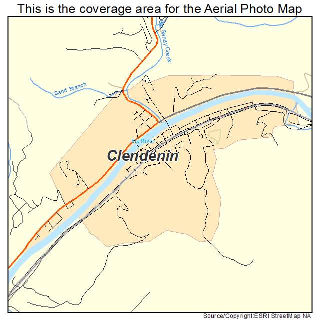 Clendenin, WV location map 