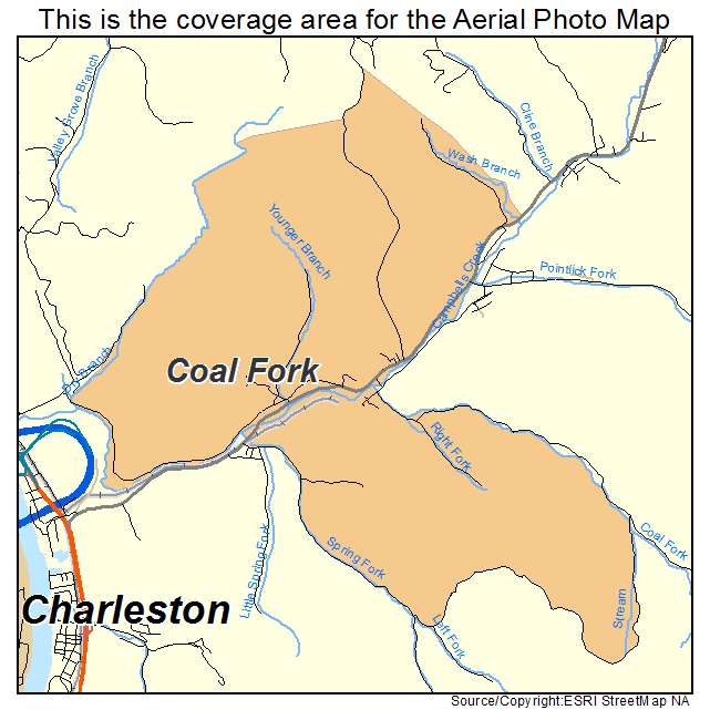 Coal Fork, WV location map 