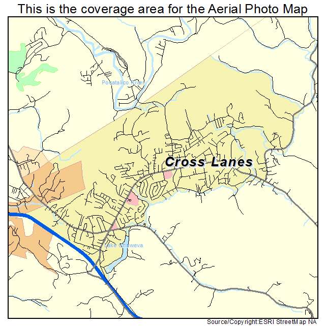 Cross Lanes, WV location map 