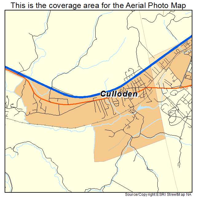 Culloden, WV location map 