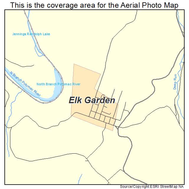 Elk Garden, WV location map 
