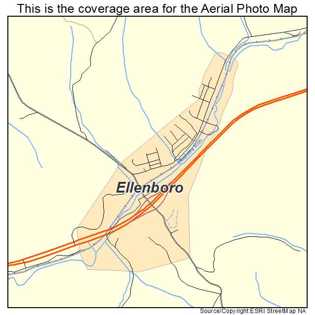 Ellenboro, WV location map 