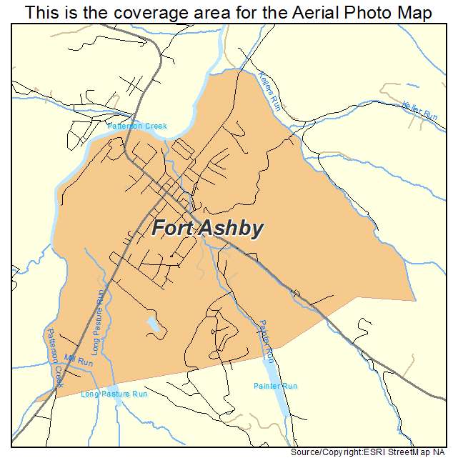 Fort Ashby, WV location map 
