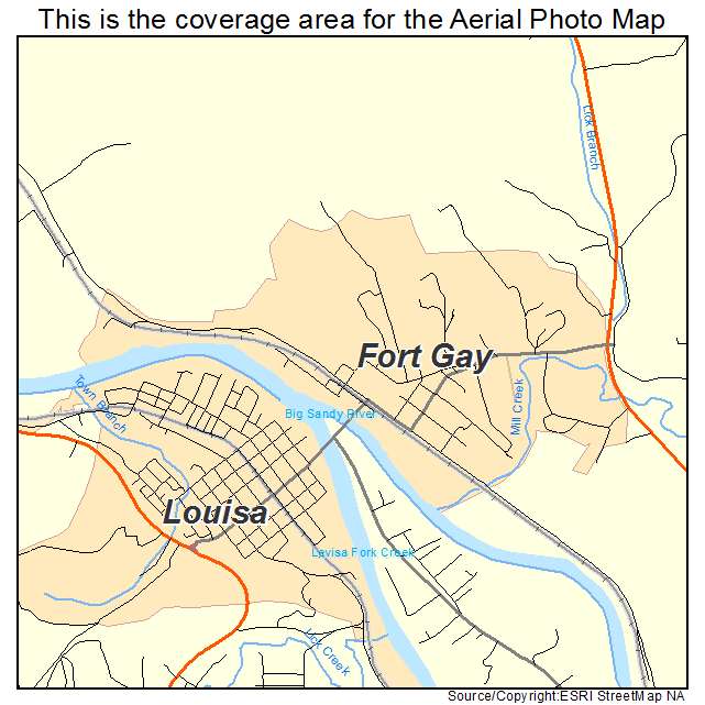 Fort Gay, WV location map 