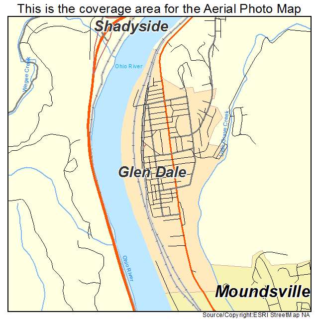 Glen Dale, WV location map 