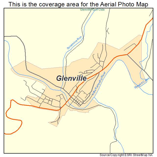 Glenville, WV location map 