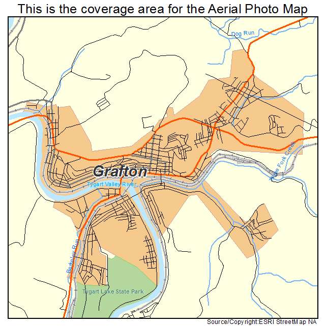 Grafton, WV location map 