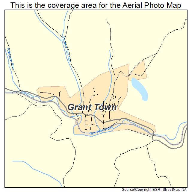 Grant Town, WV location map 