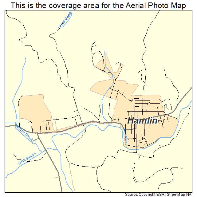 Hamlin, WV location map 