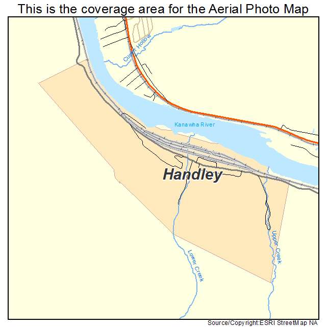 Handley, WV location map 
