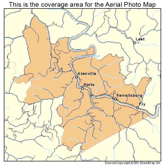 Harts, WV location map 