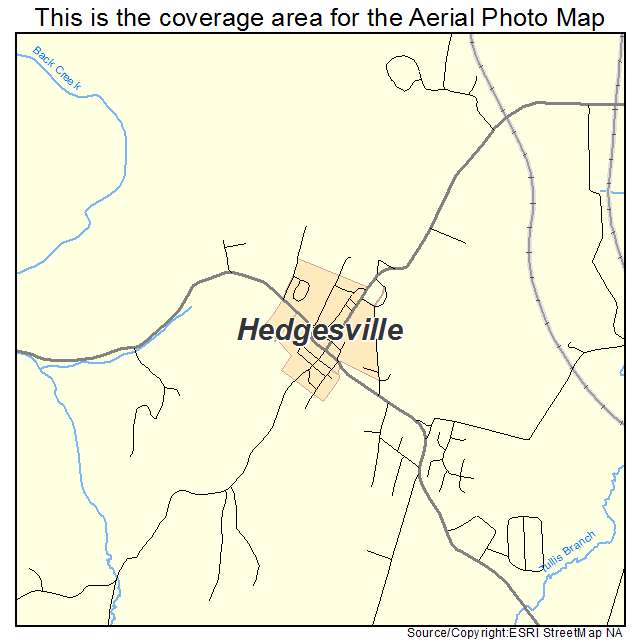 Hedgesville, WV location map 