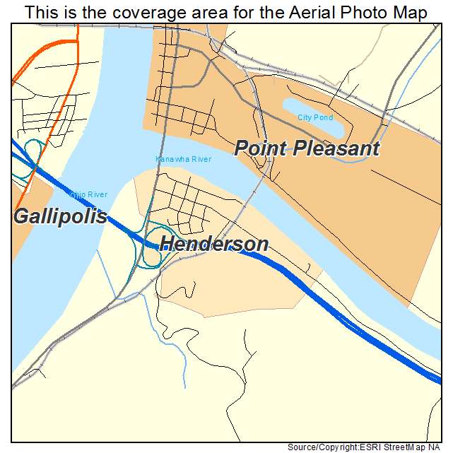 Henderson, WV location map 