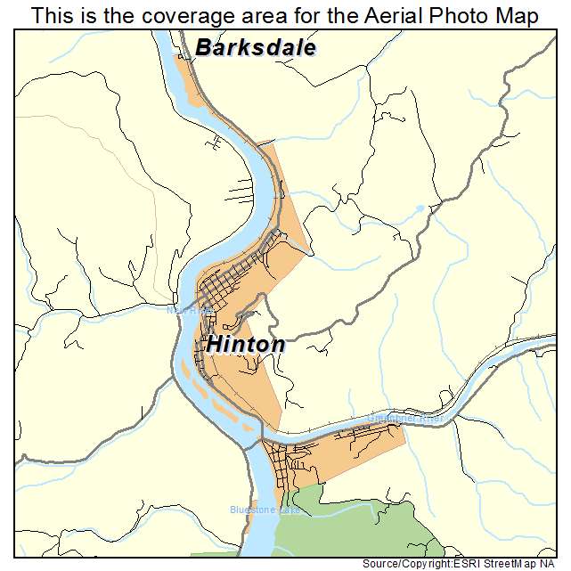 Hinton, WV location map 