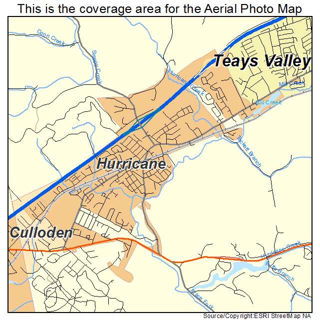 Hurricane, WV location map 