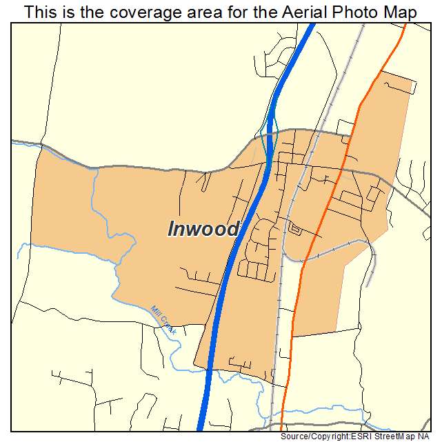 Inwood, WV location map 