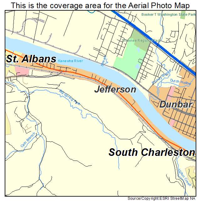 Jefferson, WV location map 