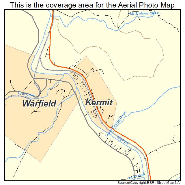 Kermit, WV location map 