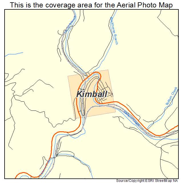 Kimball, WV location map 