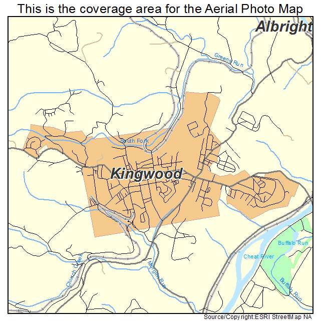 Kingwood, WV location map 