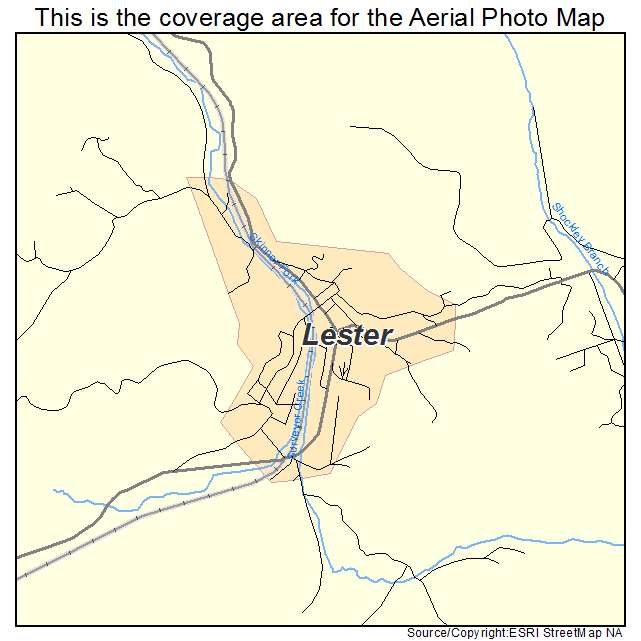 Lester, WV location map 